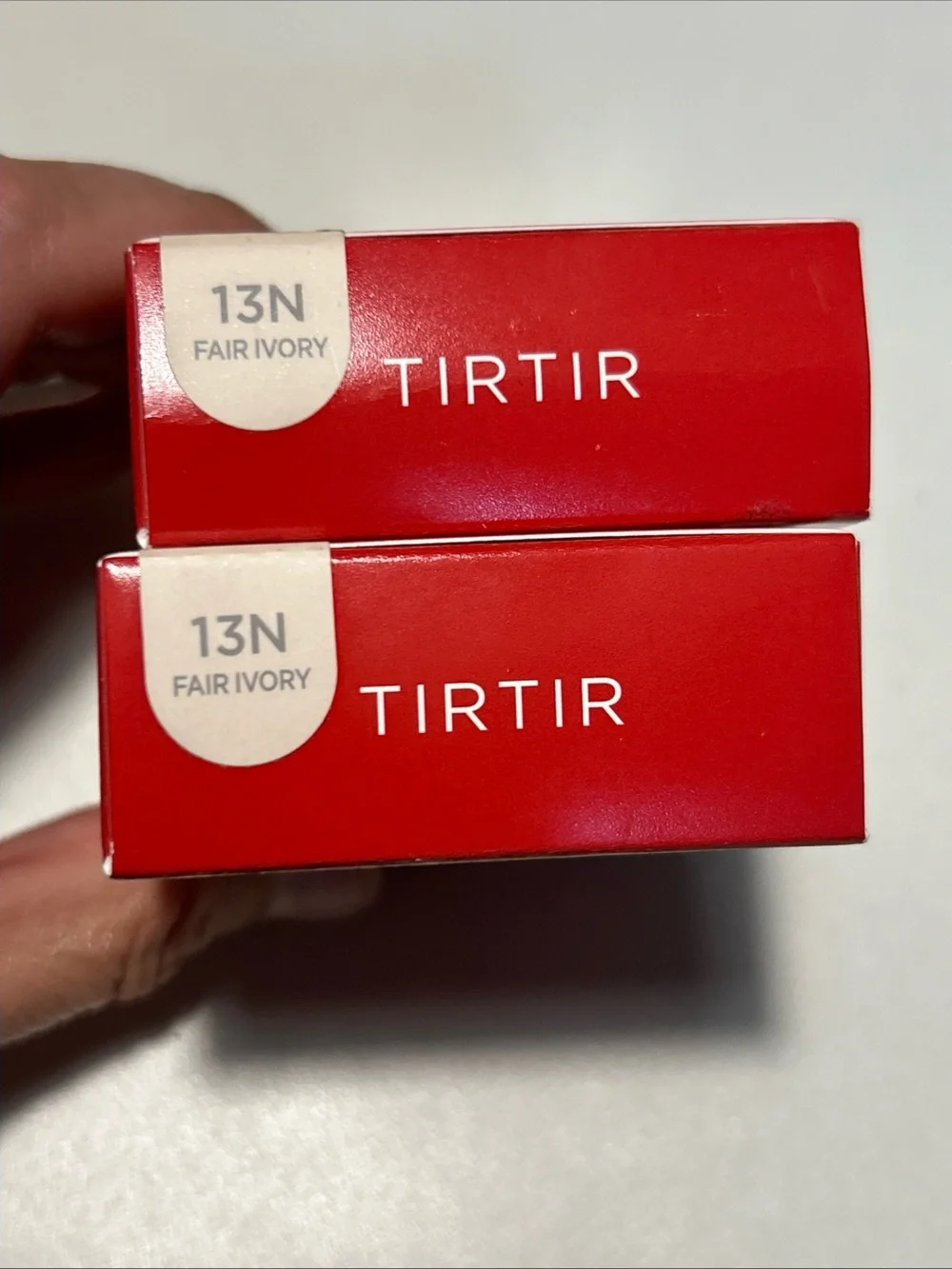2 TIRTIR Mini Mask Fit Red Cushion Foundation 13N Fair Ivory 4.5g 0.15oz